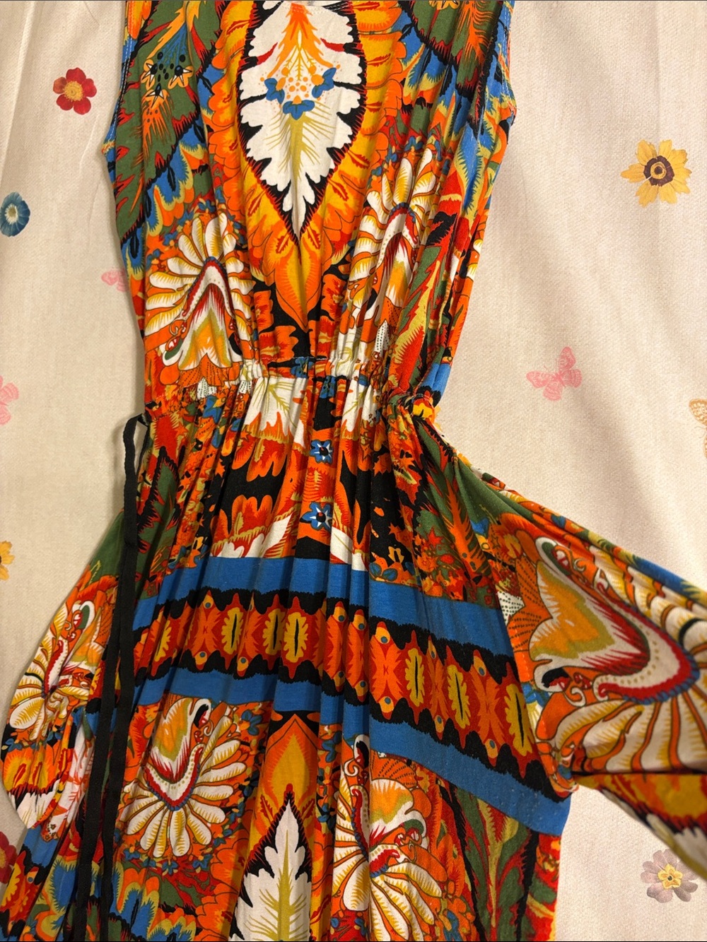 Colorful Boho Floral Maxi Dress with pockets! - Tiny Elephant Canon City, CO - Picture 4 of 8